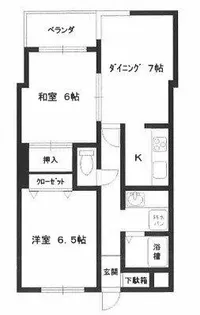 フォーチュン北本町【2階】の間取り