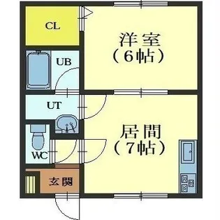 パオス久根別【102号室】の間取り