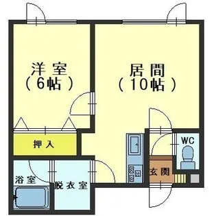 ノースガーデン【204号室】の間取り