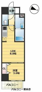 ArtizA緑地公園【3階】の間取り
