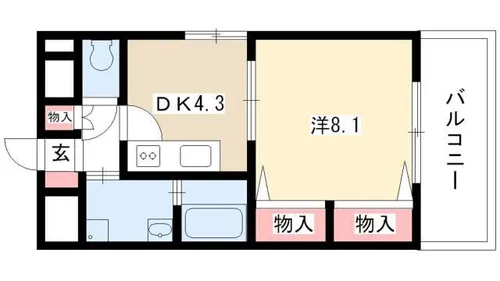 メゾン ドゥ 城北【301号室】の間取り