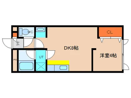 フラット33【204号室】の間取り