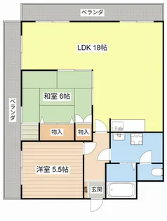 ラフェスタ彦根Ⅱ【101号室】の間取り