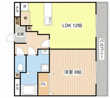 ミンヌ・ブルージュ【305号室】の間取り