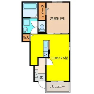 フィッシュタンクA【1階】の間取り
