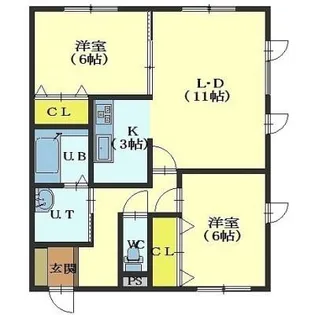 ワンセルフグランアージュ【201号室】の間取り