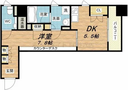 アーバンフラッツ瓦町【7階】の間取り