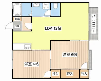 アビタ吉身A【102号室】の間取り