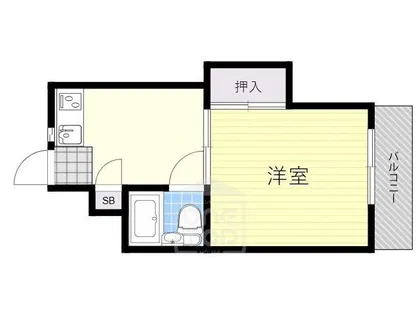 茨木フラワーハイツ【1階】の間取り