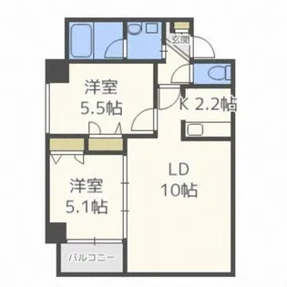 MS Santafe【5階】の間取り