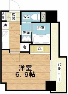 Quintet JOTONOE【8階】の間取り