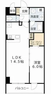 ベルンガーデン勝山北【6階】の間取り