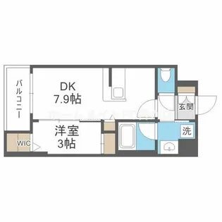 コンフォリア・リヴ北浜高麗橋【15階】の間取り