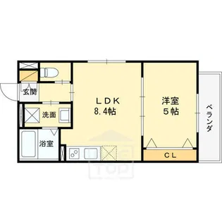 ティアラ豊川【1階】の間取り