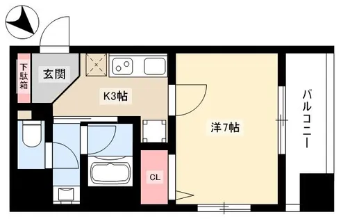 CITY SPIRE名古屋本陣【6階】の間取り