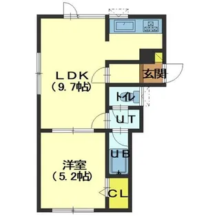 コートアベニュー【C号室】の間取り