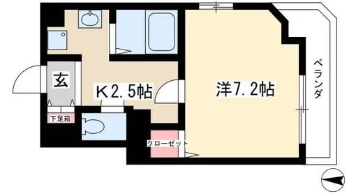 フォーブル中島【2階】の間取り