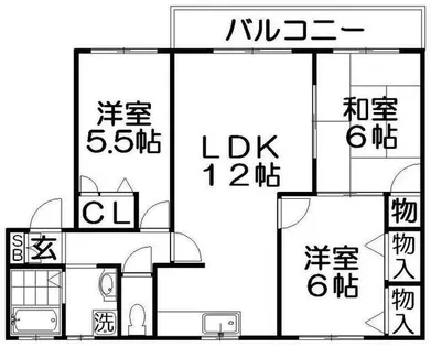 ソレイユルボンⅠ【1階】の間取り