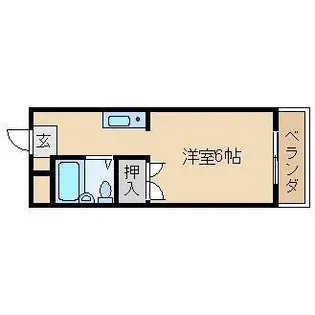 松ヶ丘エンビィマンション【111号室】の間取り