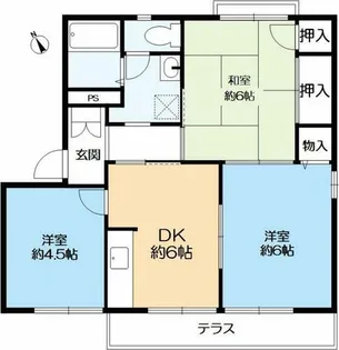 ハイツみずほA棟【208号室】の間取り