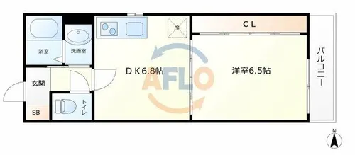 ジェイドパレス四貫島【1階】の間取り