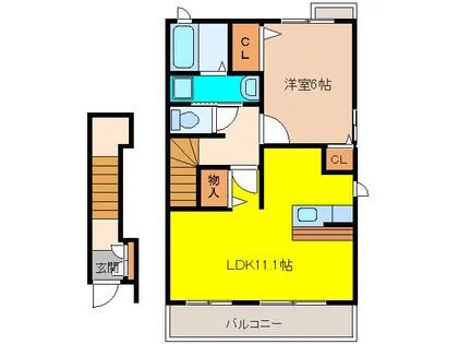 チェリー8【2階】の間取り