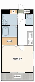 MISTRAL千代田町【4階】の間取り