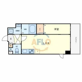 テラ北田辺【4階】の間取り