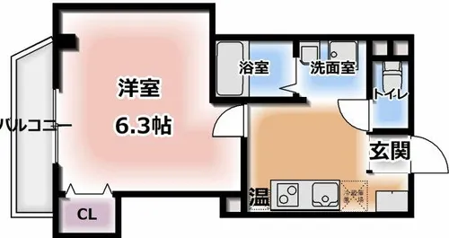 みおつくし京橋【5階】の間取り