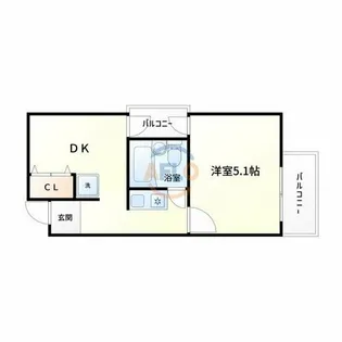 ラ・ペール一番館【4階】の間取り