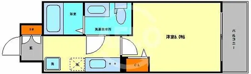 SERENiTE北浜【11階】の間取り