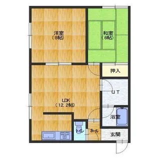 パッション富岡【201号室】の間取り