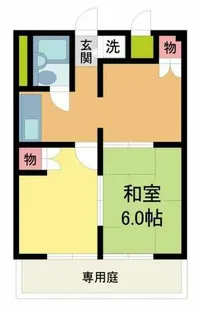 シャンテ中山【102号室】の間取り