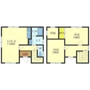 北海道函館市陣川町【一戸建】の間取り