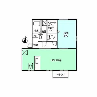 ルミエール【201号室】の間取り