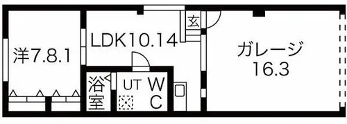 愛知県名古屋市中区松原2丁目【テラスハウス】の間取り