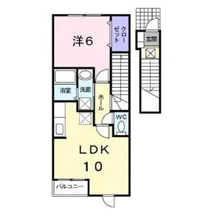 エルムプラシード2号館【202号室】の間取り