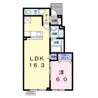 メゾンKT13号館【105号室】の間取り