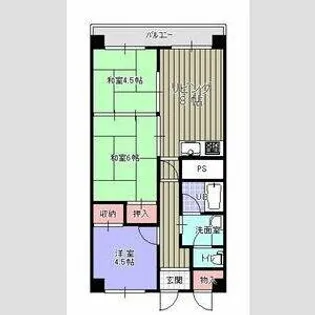 第17松井ビル【105号室】の間取り