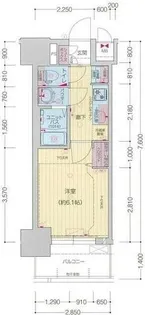 プレサンス太閤通駅前デュプル【2階】の間取り