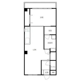 K&K高峯【4階】の間取り