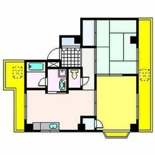 サンライフ若江東【4階】の間取り