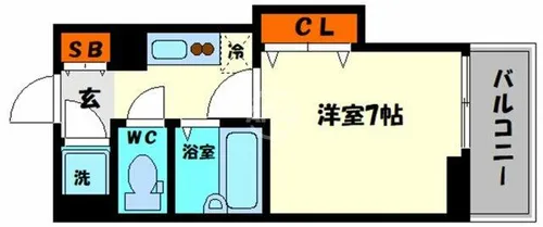メディカル瓦屋町【3階】の間取り