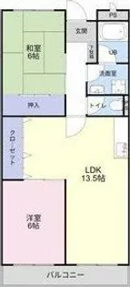 ディオーネ【302号室】の間取り
