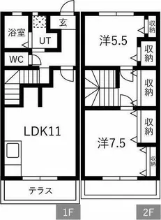 浅井ハイツⅡ【103号室】の間取り