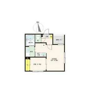 ハーモニーテラス烏森町Ⅲ【2階】の間取り