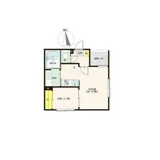 ハーモニーテラス烏森町Ⅲ【3階】の間取り