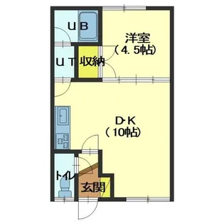 ノースシティ美原【B号室】の間取り
