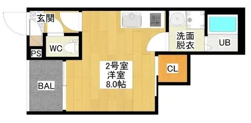 REGALEST-KLC名西【3階】の間取り