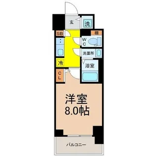 CREST TAPP新栄【11階】の間取り